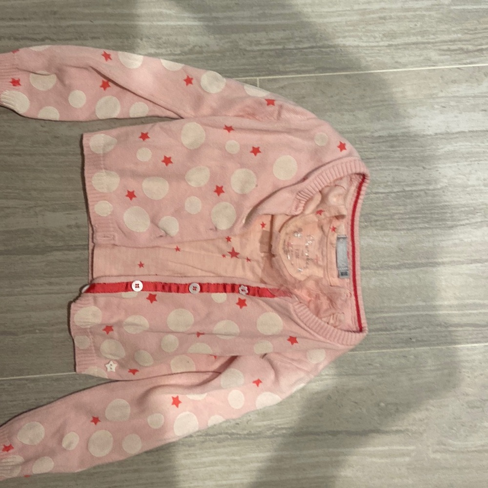 Light pink star sweater and tee
